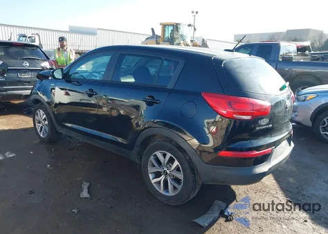2015 Kia Sportage Lx from USA, damaged, VIN KNDPBCAC8F7758252